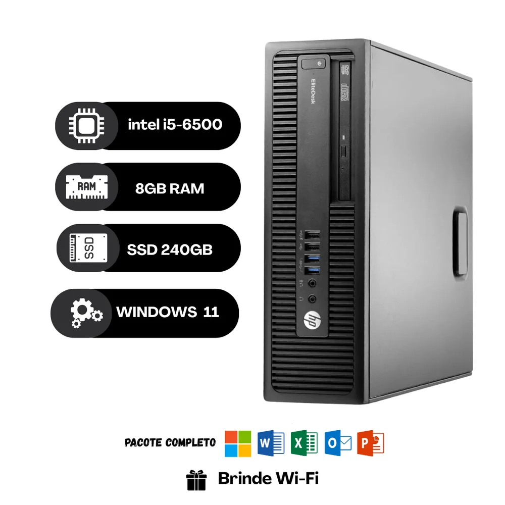 Computador Hp Elitedesk 800 G2 Intel i56500 8GB