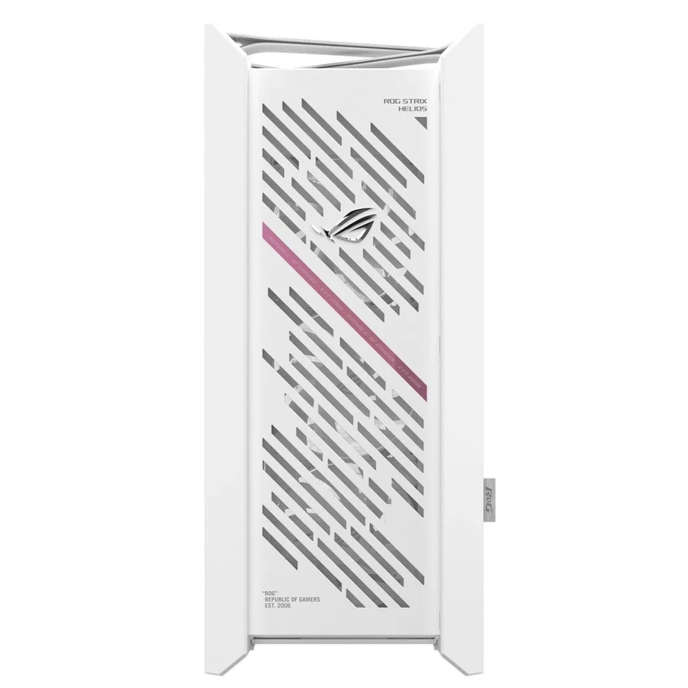 Gabinete Gamer Asus Rog Strix Helios Ii White, RGB, Mid Tower, Vidro Temperado, Atx, Sem Fonte, Com 4 Fans, Branco, 90dc00w3-b30000 Gabinete Gamer Asus Rog Strix Helios Ii White, RGB, Mid Tower, Vidro Temperado, Atx, Sem Fonte, Com 4 Fans, Branco, 90dc00w3-b30000