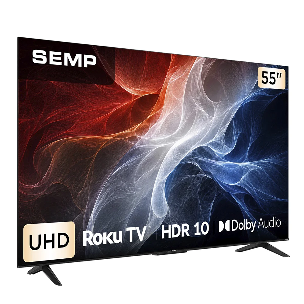Imagem 5 de 5 do produto Smart TV Semp 55 Polegadas LED 4K S62R Roku TV Wi-Fi HDR10 Dolby Audio Brilho até 270 Nits 55S62R