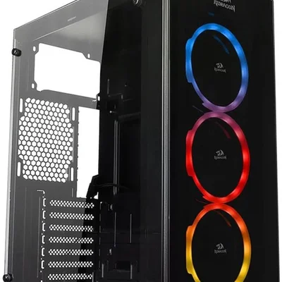 Gabinete Gamer Redragon Thundercracker Preto Vidro Temperado Mid Tower C/ Janela - Gc-605