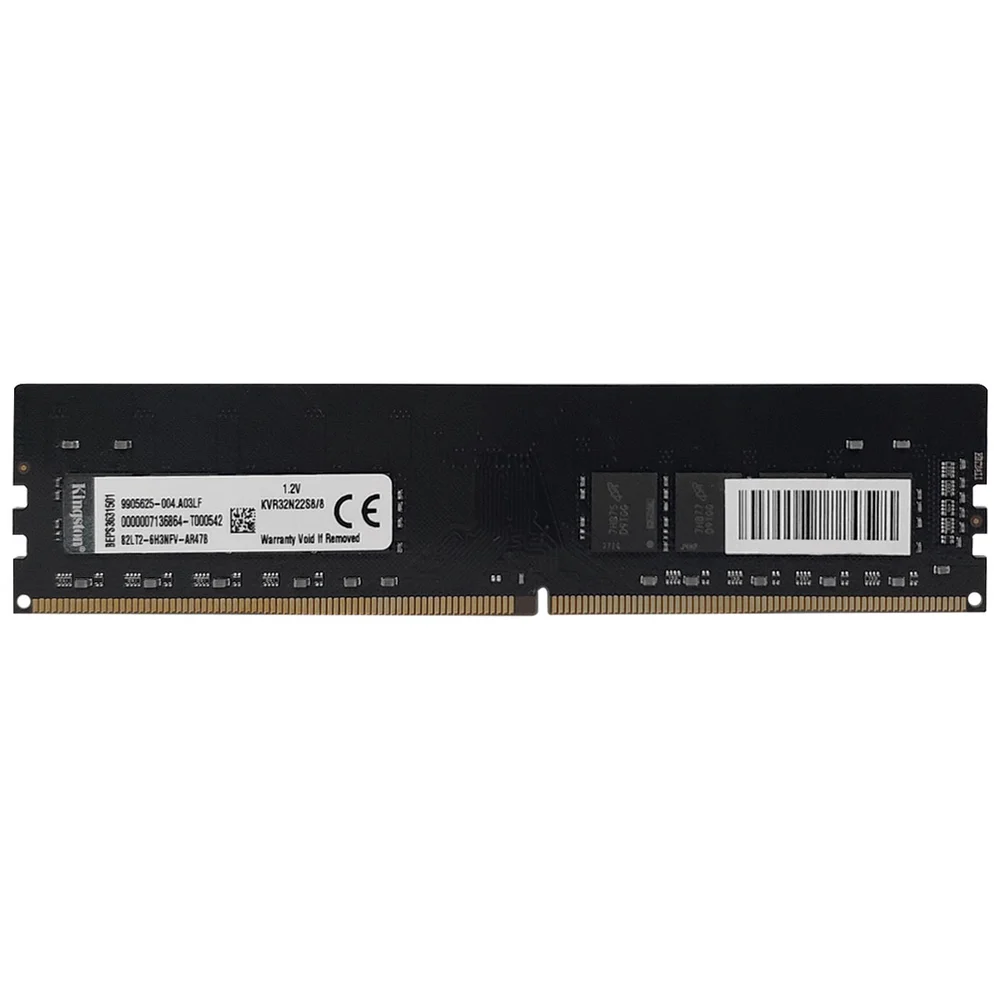 Memória 8GB Kingston, Ddr4, 3200mhz, Cl22 - Kvr32n22s8/8