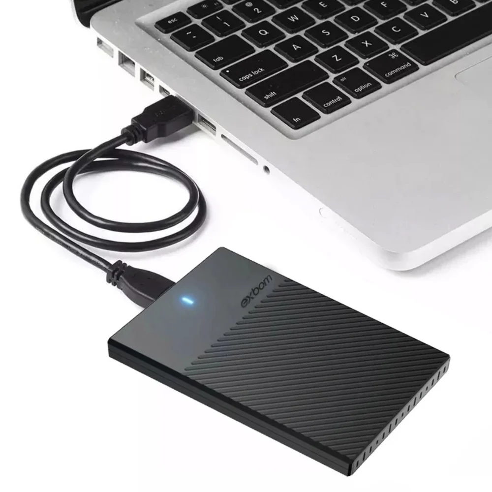 Hd Externo 500gb + Case Usb-b 3.0 Para Backup Pronto Para Uso