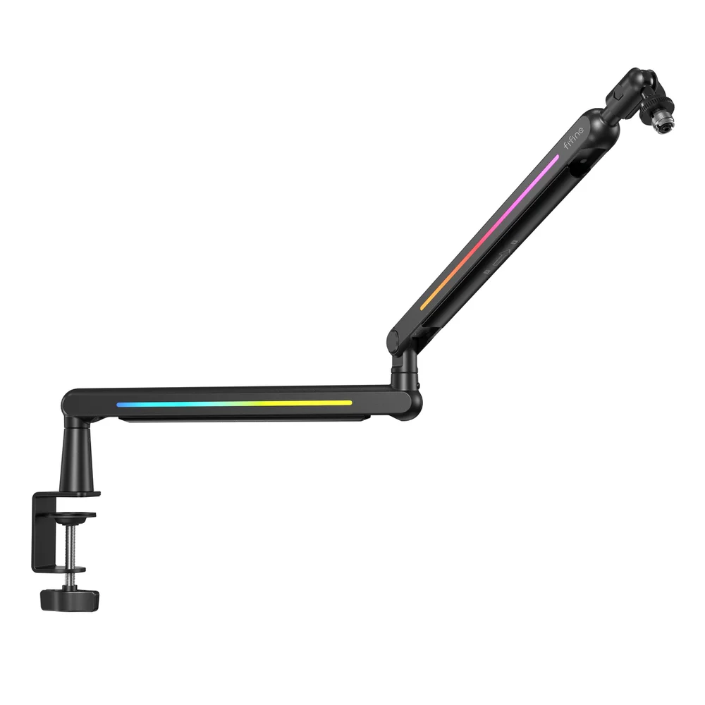 Imagem 2 de 3 do produto Suporte Para Microfone Ajustável Fifine Bm88 Pro Com RGB Preto