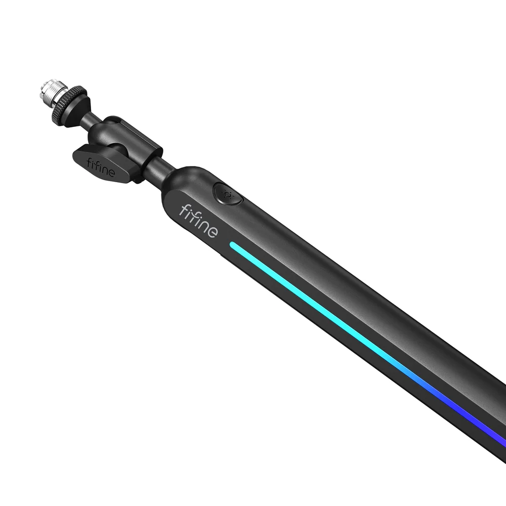 Imagem 3 de 3 do produto Suporte Para Microfone Ajustável Fifine Bm88 Pro Com RGB Preto