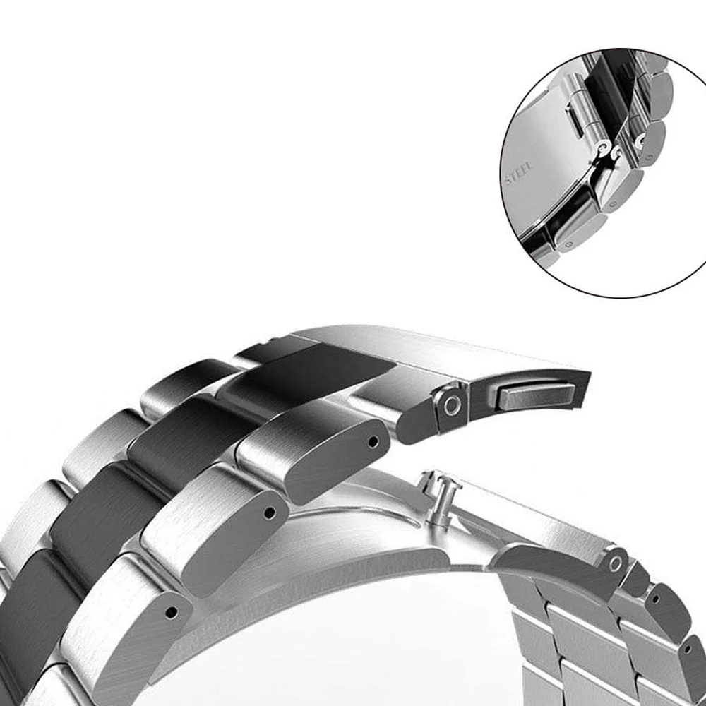 Imagem 4 de 5 do produto Pulseira Smartwatch Aço Inox 3 Elos Smartband Inteligente Esporte