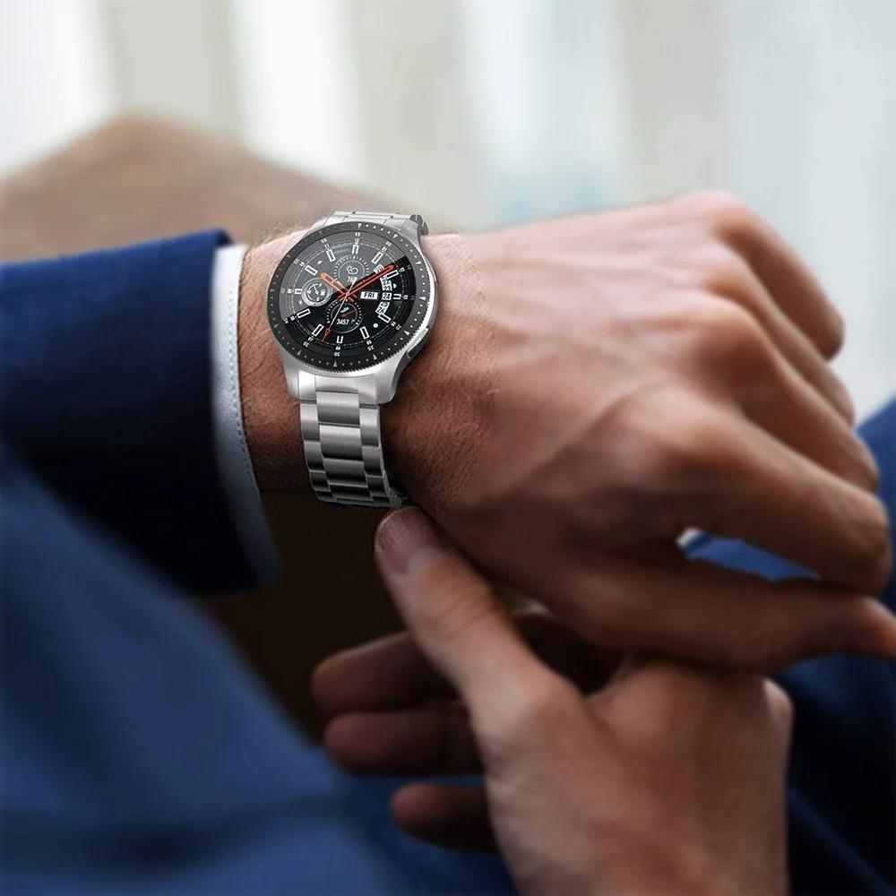 Imagem 5 de 5 do produto Pulseira Smartwatch Aço Inox 3 Elos Smartband Inteligente Esporte
