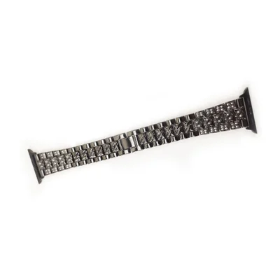 Pulseira Smartwatch Luxo Pedra Strass Smartband Aço 3 Elos Relogio Inteligente