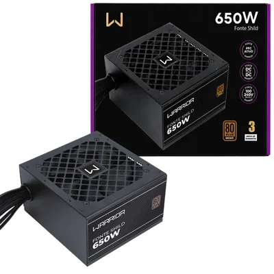 Fonte Gamer Shild 650w 80 Plus Bronze Pfc At Preto Multi