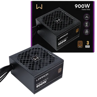 Fonte Gamer Shild 900w 80 Plus Bronze Pfc At Preto Multi