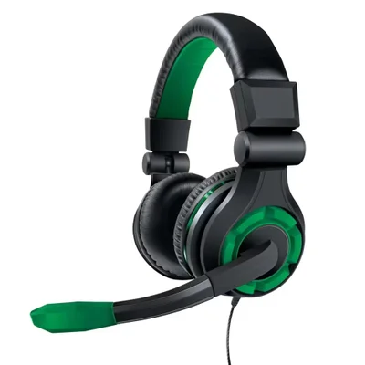 Headset Gamer Dreamgear Grx-340 XBOX One Preto Verde Áudio Estéreo Microfone Ajustável Confortável