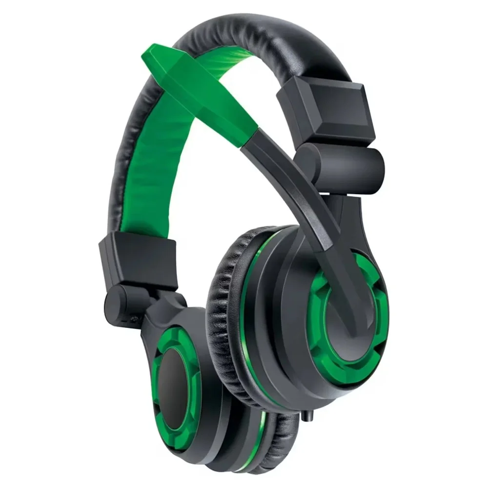 Imagem 2 de 4 do produto Headset Gamer Dreamgear Grx-340 XBOX One Preto Verde Áudio Estéreo Microfone Ajustável Confortável
