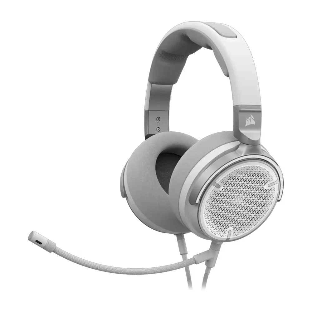 Imagem 1 de 5 do produto Headset Gamer Corsair Virtuoso Pro Com Fio Ca-9011371-na Open-back Driver Grafeno Microfone Removível Branco