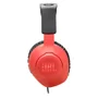 Headset Gamer Jbl Quantum 100n P2 3.5mm Azul Vermelho Microfone Removível Espuma Memory Foam PC Console