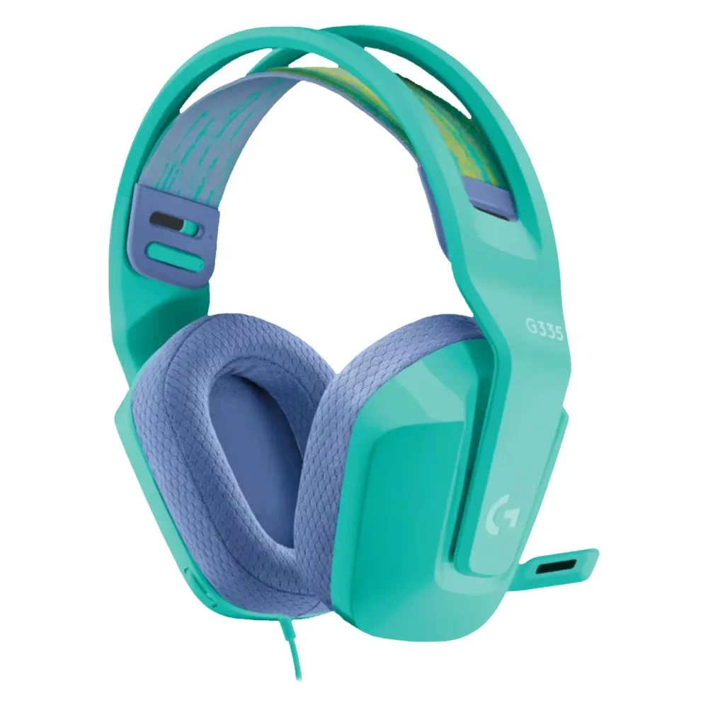 Imagem 3 de 3 do produto Headset Gamer Logitech G335 981-001023 P2 3.5mm Com Microfone Ajustável Leve Verde