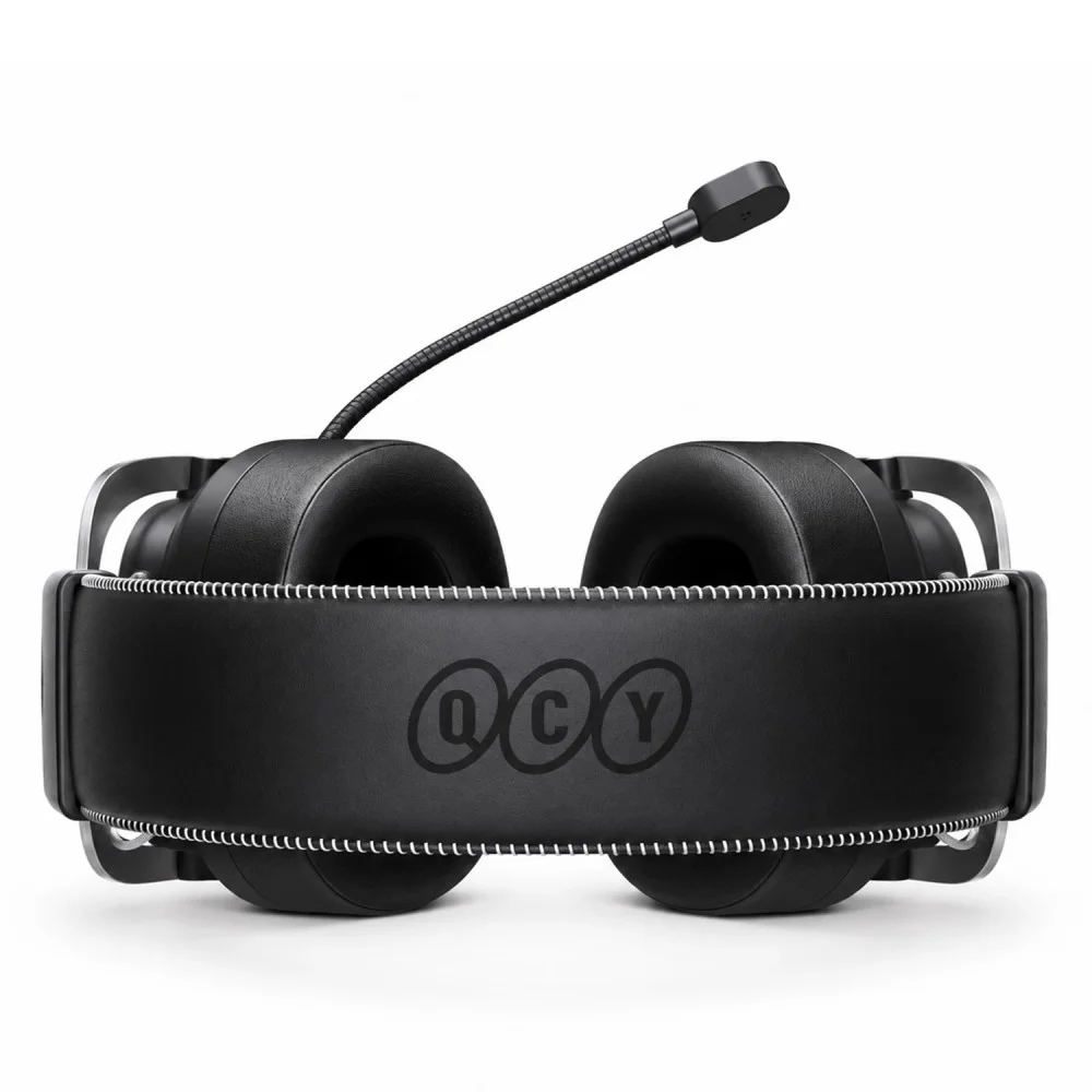 Imagem 4 de 4 do produto Headset Gamer Qcy Heroad Vt200 Pro Bh25h8gma Usb Som Hi-fi Microfone Retrátil LED Preto E Cinza