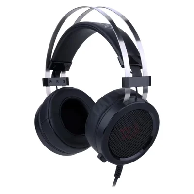 Headset Gamer Redragon Scylla H901 P2 3.5mm Preto Áudio Estéreo Com Microfone Ajustável Isolamento De Ruído Confortável