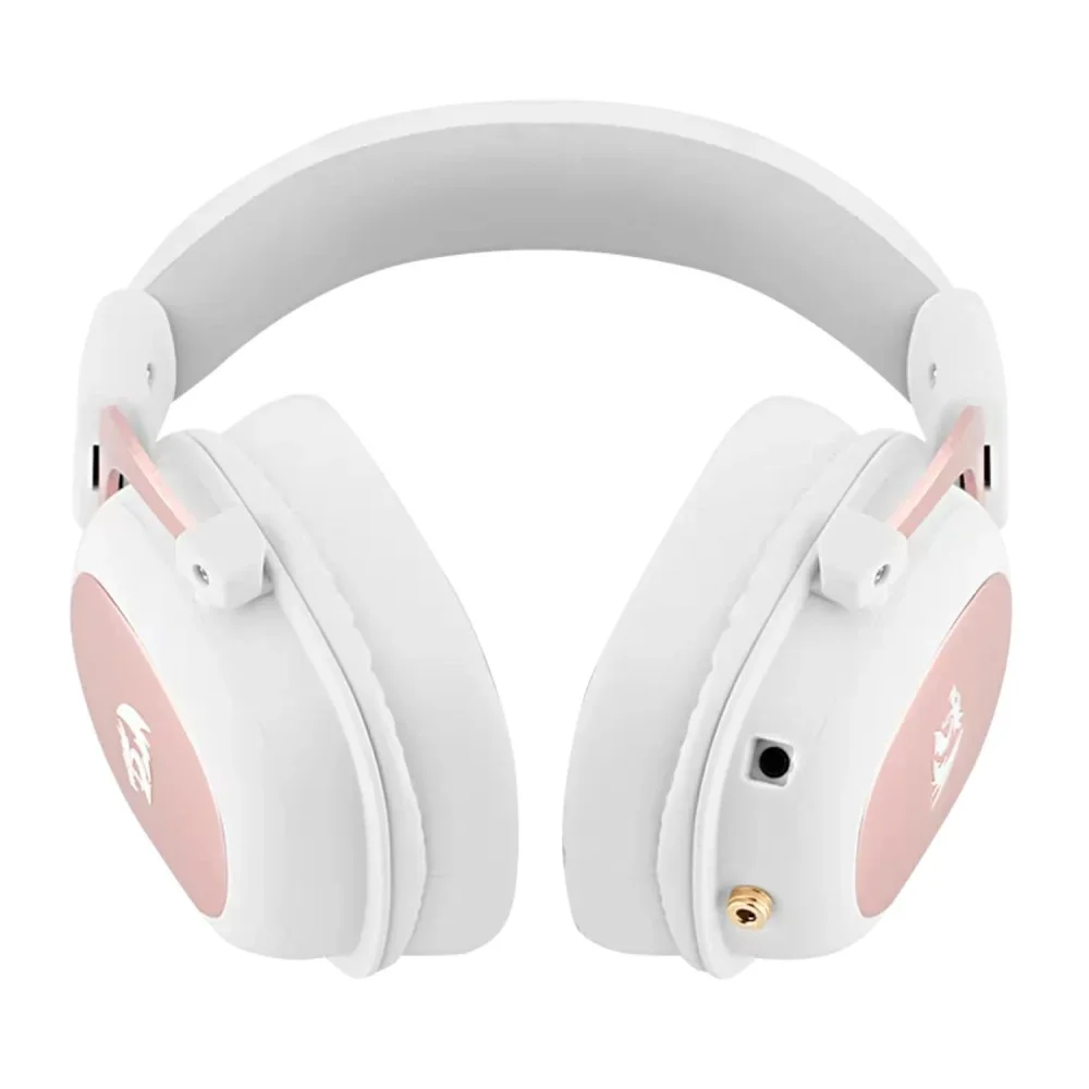 Headset Gamer Redragon Zeus 2 H510w Usb 7.1 Surround Drivers 53mm Microfone Removível Cancelamento Ruído Branco
