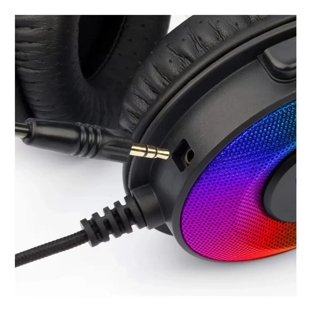 Imagem 5 de 5 do produto Headset Gamer Redragon Pandora 2 H350RGB-1 Usb Surround 7.1 Iluminação RGB Microfone Preto