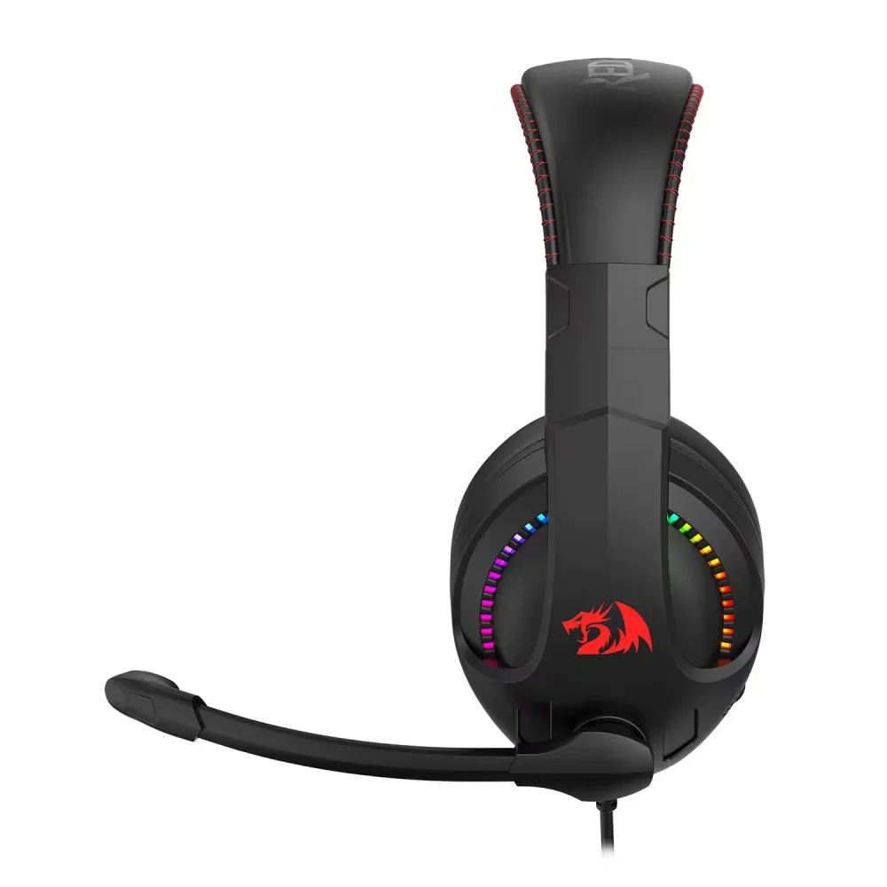 Imagem 3 de 5 do produto Headset Gamer Redragon Cronus H211 P2 3.5mm RGB Microfone Ajustável Confortável Áudio Estéreo Preto