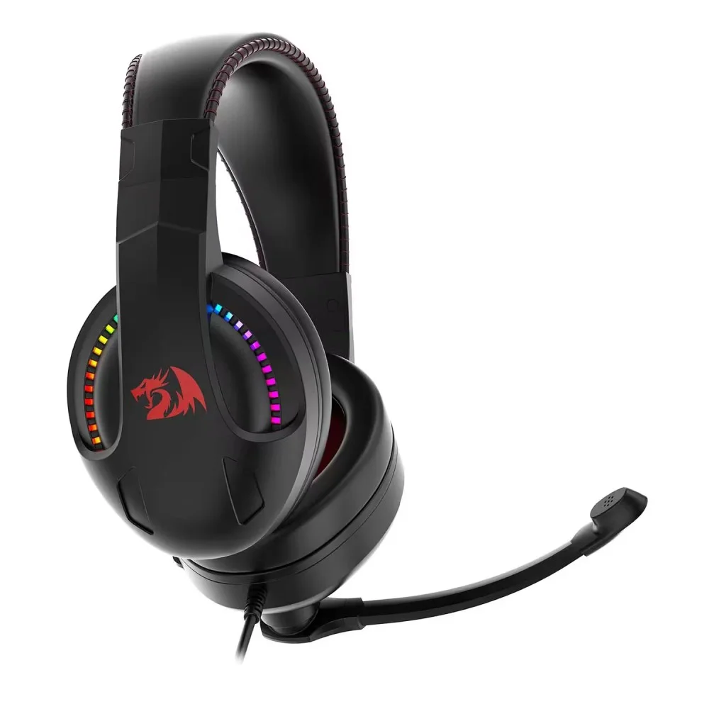 Imagem 5 de 5 do produto Headset Gamer Redragon Cronus H211 P2 3.5mm RGB Microfone Ajustável Confortável Áudio Estéreo Preto