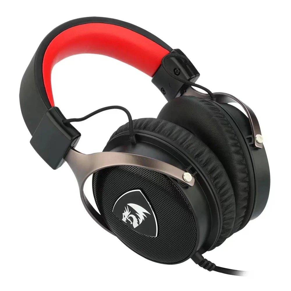Imagem 3 de 5 do produto Headset Gamer Redragon Icon H520 3.5mm Preto Som Surround 7.1 Microfone Removível Usb P2 PC Consoles