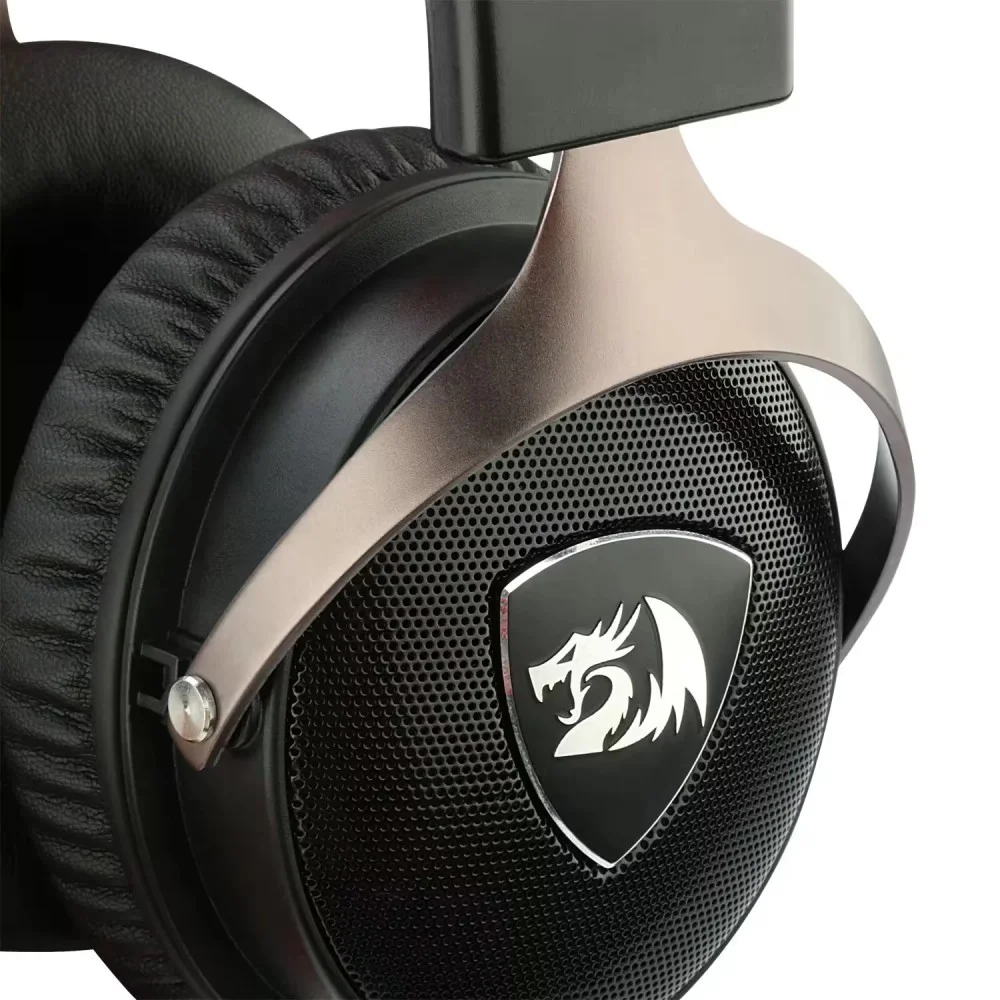 Imagem 4 de 5 do produto Headset Gamer Redragon Icon H520 3.5mm Preto Som Surround 7.1 Microfone Removível Usb P2 PC Consoles