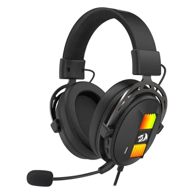 Headset Gamer Redragon Sparda H375 RGB Usb Preto Surround 7.1 Microfone Cancelamento Ruído Confortável