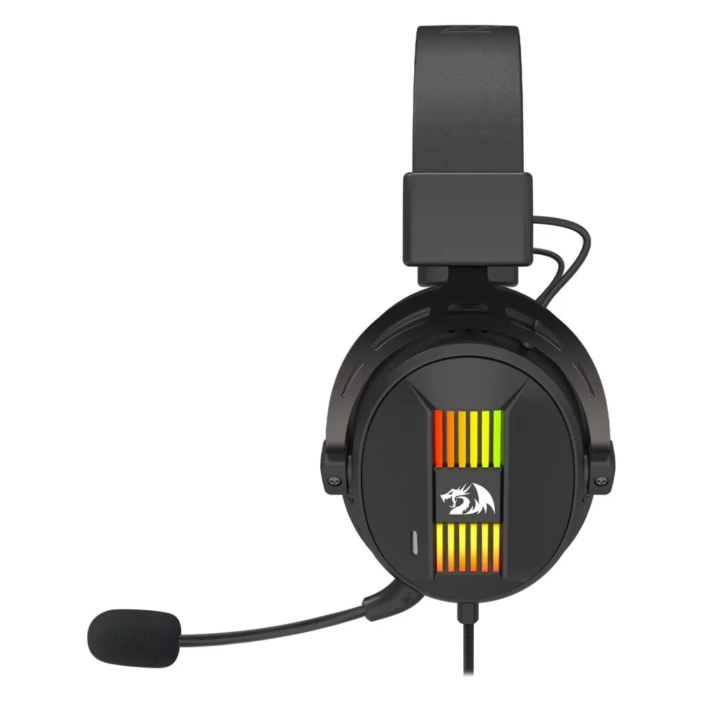 Imagem 2 de 4 do produto Headset Gamer Redragon Sparda H375 RGB Usb Preto Surround 7.1 Microfone Cancelamento Ruído Confortável