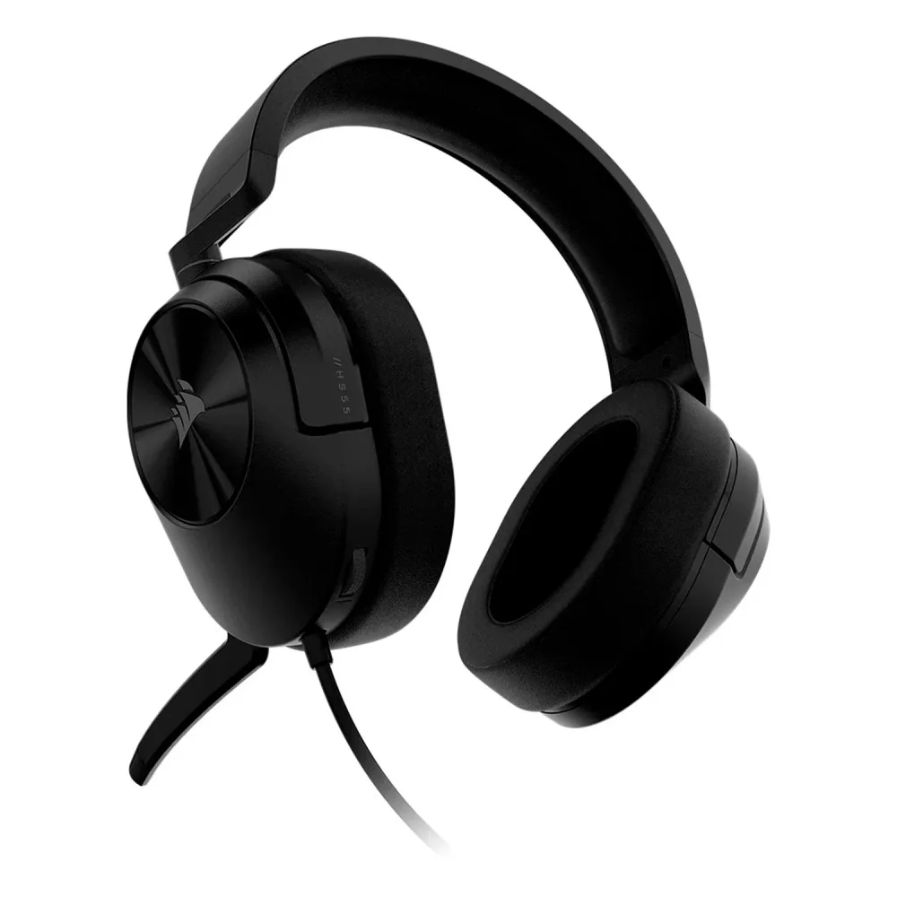 Imagem 3 de 4 do produto Headset Gamer Corsair Hs55 Ca-9011389-ww Carbon Som Surround 7.1 Multiplataforma Microfone Com Redução De Ruído Preto