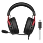 Headset Gamer Qcy Heroad Vn200 Pro Bh25h7gma Usb 7.1 Microfone Retrátil LED RGB Preto E Vermelho