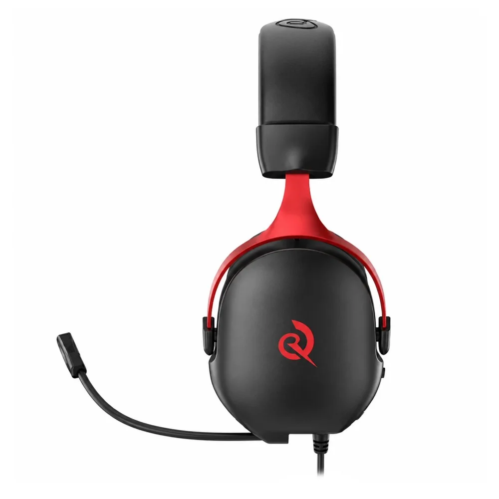 Headset Gamer Qcy Heroad Vn200 Pro Bh25h7gma Usb 7.1 Microfone Retrátil LED RGB Preto E Vermelho Headset Gamer Qcy Heroad Vn200 Pro Bh25h7gma Usb 7.1 Microfone Retrátil LED RGB Preto E Vermelho