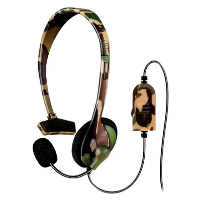 Headset Gamer Dreamgear Broadcaster Dgps4-6420 Ps4 XBOX PC Microfone Ajustável Camuflado Áudio Estéreo Conector 3.5mm