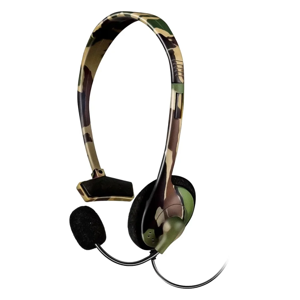 Headset Gamer Dreamgear Broadcaster Dgps4-6420 Ps4 XBOX PC Microfone Ajustável Camuflado Áudio Estéreo Conector 3.5mm