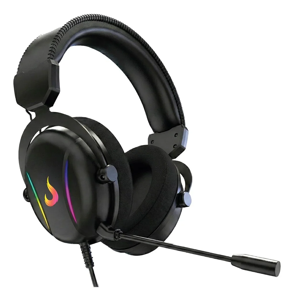 Imagem 3 de 4 do produto Headset Gamer Rise Mode Nova 02, Drivers De 40mm, Surround 7.1, Microfone Removível, Preto, Rm-hs-nv-02-fb