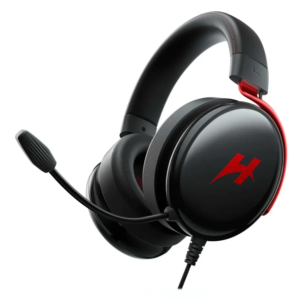 Imagem 2 de 2 do produto Headset Gamer Haylou Hexstorm G1 Hdg01 Usb Som Hi-fi Microfone Retrátil Iluminação LED Preto Confortável Jogos PC