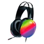 Headset Gamer Satellite Ae-303 Usb Iluminação RGB Microfone Embutido Som Estéreo Pefect Sound Preto