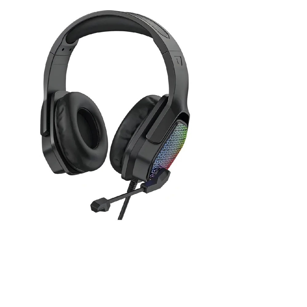 Imagem 4 de 5 do produto Headset Gamer LED RGB Vibrante + Som Surround Envolvente