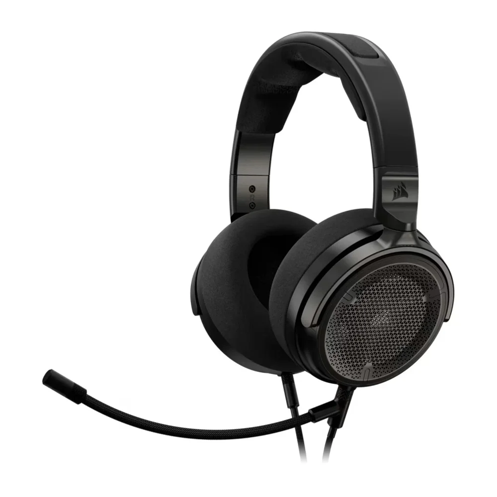 Imagem 1 de 4 do produto Headset Gamer Corsair Virtuoso Pro Ca-9011370-na Com Fio Usb Aberto Drivers Grafeno Microfone Removível Preto
