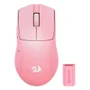 Mouse Gamer Redragon King Pro 1k M916p-pro 26000 Dpi Usb-c Wireless Rosa 26k Sensor Óptico RGB Programável