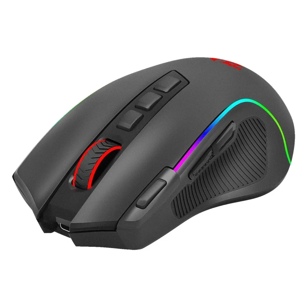 Imagem 4 de 4 do produto Mouse Gamer Redragon Predator Pro M612-RGB 8000 Dpi Sem Fio RGB Bateria Recarregável Preto Conexão Dupla