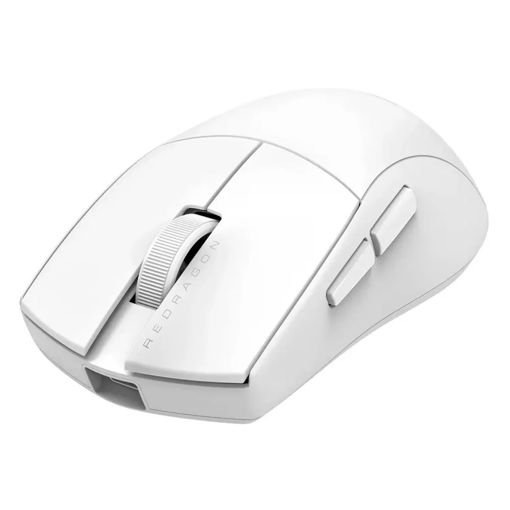 Imagem 3 de 3 do produto Mouse Gamer Redragon King Pro M916w-pro 26000 Dpi Usb-c Sem Fio Bluetooth RGB Branco Óptico Leve