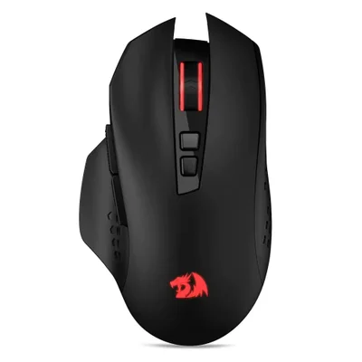 Mouse Gamer Redragon M656 Gainer Sem Fio Wireless 3200 Dpi Óptico 6 Botões Ergonômico Preto