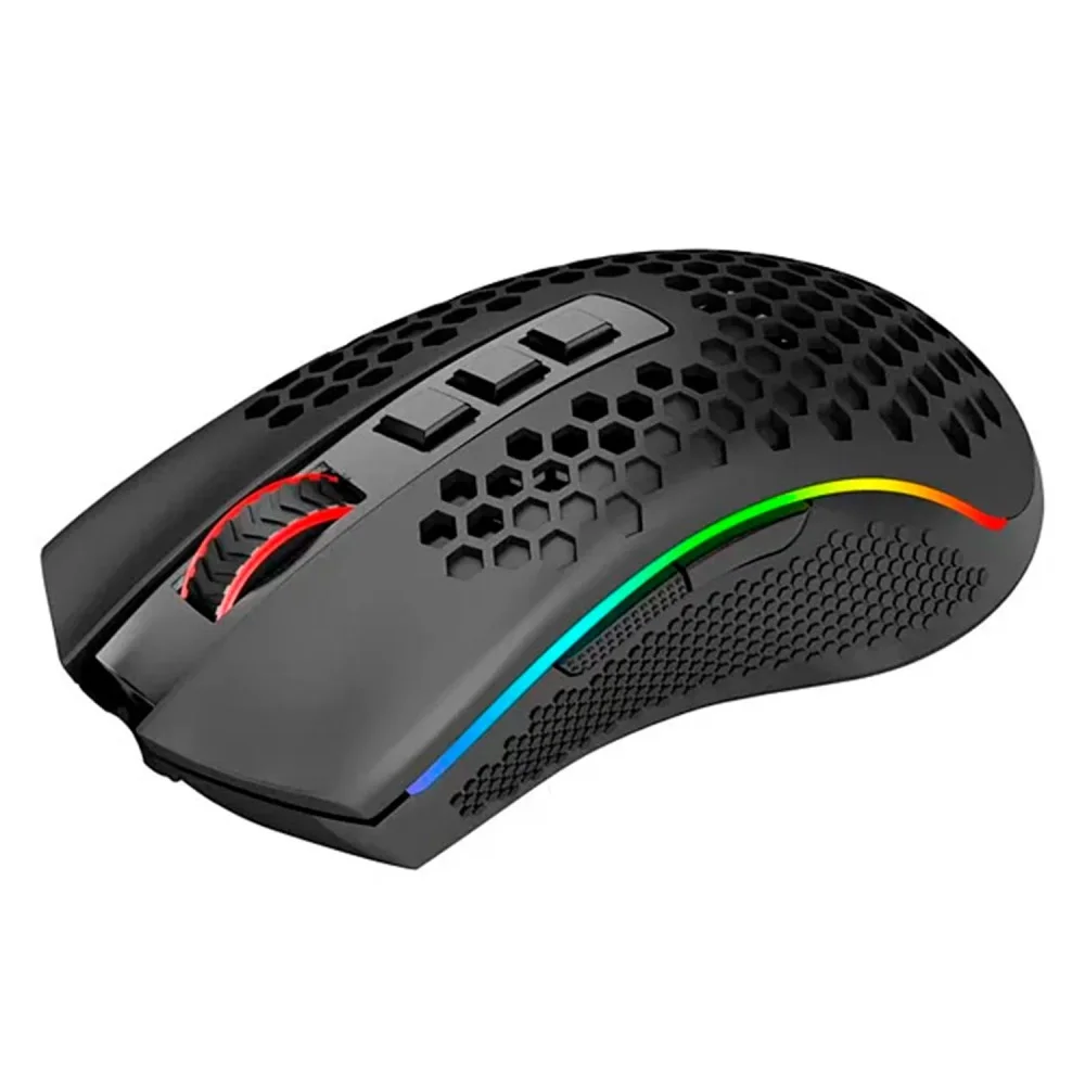 Imagem 3 de 3 do produto Mouse Gamer Redragon Storm Pro M808-ks 16000 Dpi Sem Fio RGB Preto Recarregável Leve Sensor Pixart