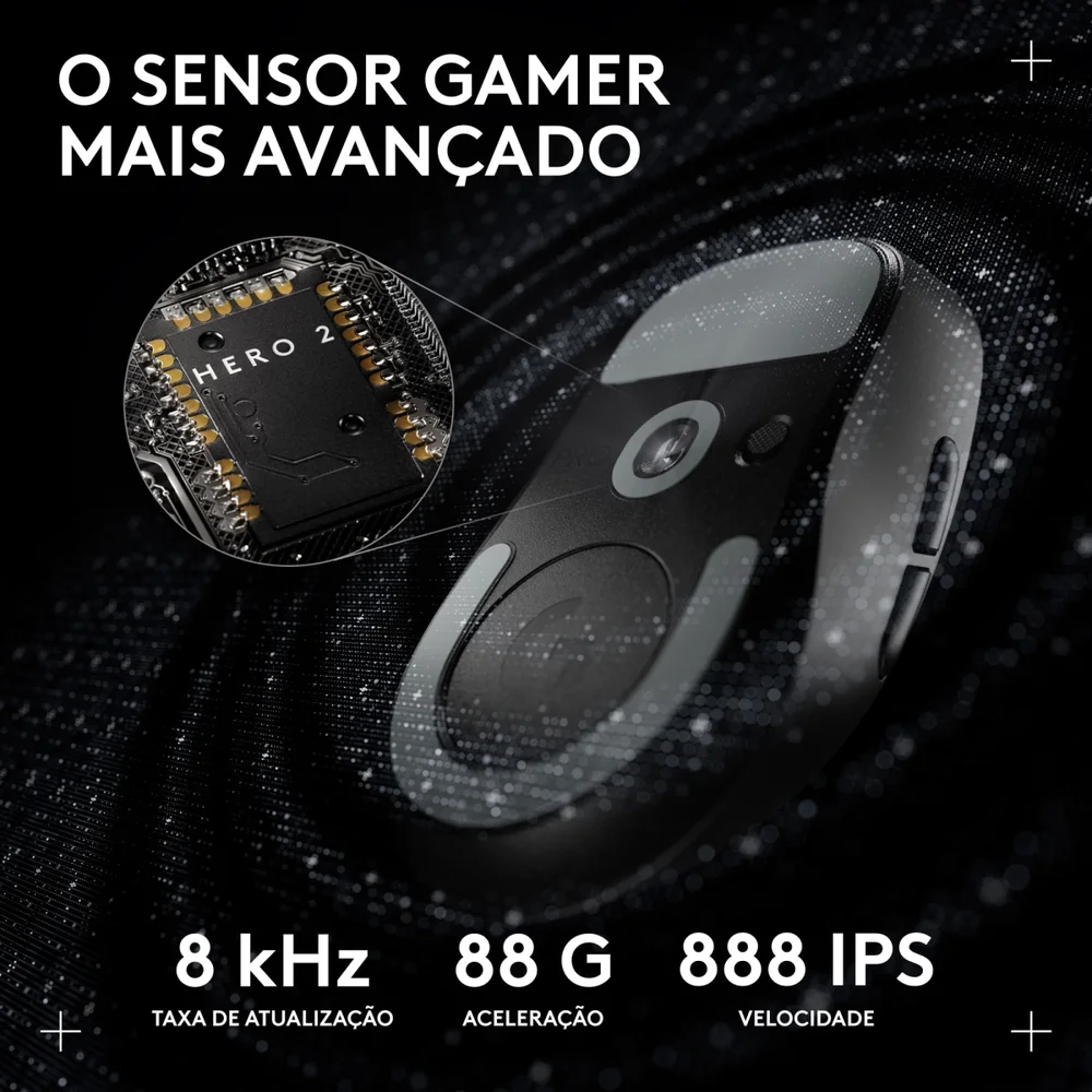Imagem 2 de 5 do produto Mouse Gamer Sem Fio Logitech G Pro X Superlight 2 Dex Preto N/a