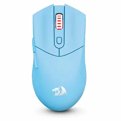 Mouse Gamer Redragon St4r Pro M917b Sem Fio 26000 Dpi Bluetooth 2.4ghz RGB Leve Azul