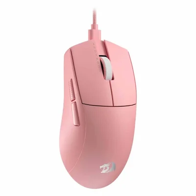 Mouse Gamer Redragon K1ng M996p Sensor 26000 Dpi Sem Fio RGB Recarregável Ergonômico Rosa