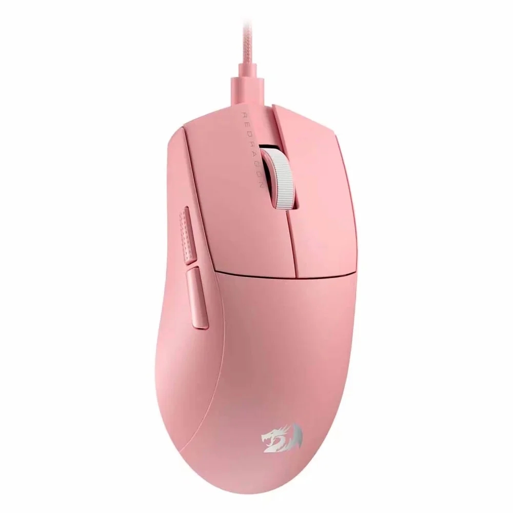 Mouse Gamer Redragon K1ng M996p Sensor 26000 Dpi Sem Fio RGB Recarregável Ergonômico Rosa Mouse Gamer Redragon K1ng M996p Sensor 26000 Dpi Sem Fio RGB Recarregável Ergonômico Rosa