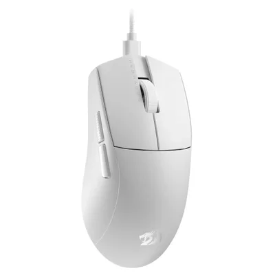 Mouse Gamer Redragon K1ng M996w 26000 Dpi Sem Fio RGB Tri-mode Sensor Óptico 8k Leve Ergonômico Branco