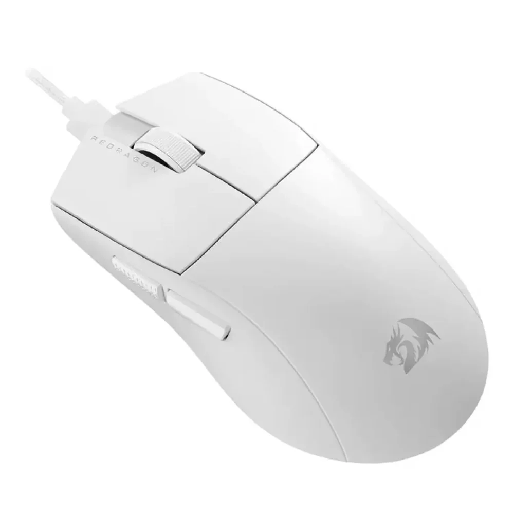 Imagem 2 de 4 do produto Mouse Gamer Redragon K1ng M996w 26000 Dpi Sem Fio RGB Tri-mode Sensor Óptico 8k Leve Ergonômico Branco