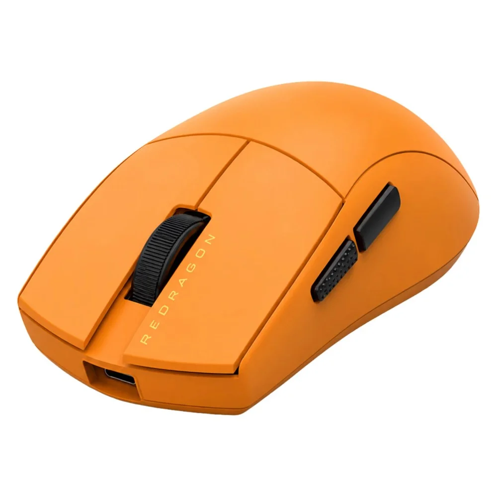 Mouse Gamer Redragon Sparda M919ob-ult Sem Fio 45000 Dpi Sensor Óptico RGB Bateria Recarregável Laranja